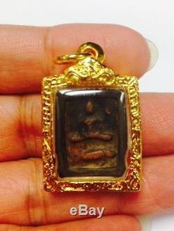 Rare! Phra LP PAN Wat Bangnomcol, Old Talisman, Thai buddha Amulet, Anceint, HOT
