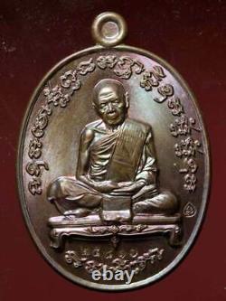 Rare! Phra LP Tim Wat Rahanrai Nur Copper First Gen. Old Thai Amulet Buddha