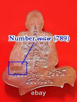 Rare Phra Lp Moon Wat Banjan Limited Editon Copper Talisman Thai Buddha Amulet