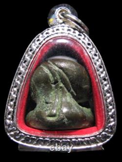 Rare Phra Pidta LP Kaew Wat Krua Wan Pim Wow Antique Thai Sacred Buddha Amulet
