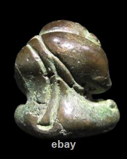 Rare Phra Pidta LP Kaew Wat Krua Wan Pim Wow Antique Thai Sacred Buddha Amulet