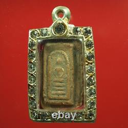 Rare Phra Somdej Kru Wat Pho Ayutthaya. BE. 2440-2450 Thai buddha amulet&Card#1
