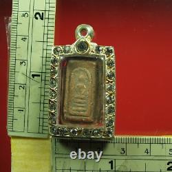 Rare Phra Somdej Kru Wat Pho Ayutthaya. BE. 2440-2450 Thai buddha amulet&Card#1