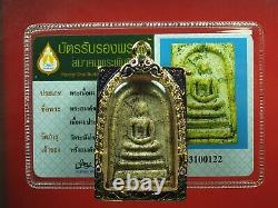 Rare Phra Somdej Toh Wat Rakhang Buddha, Phim Yai, Thai buddha amulet Certi Card11