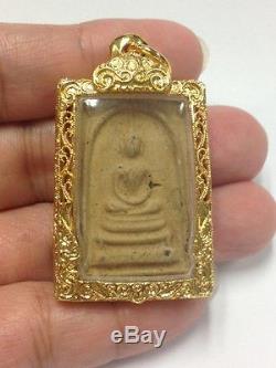 Rare! Phra Somdej, Yantra Pakkawam, Old Talisman, Thai buddha Amulet, Holy, HOT
