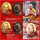 Rare Real Thai Amulet Buddha Charm Coin Jumbo Locket 16 Takrut LP Hong 2546 BE