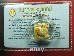 Rare Singha Luang Phor Derm Wat NongPo thai buddha amulet. Card. #15