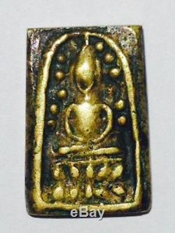 Rare! Somdej Rakang LP TOH BE2524 Wat Promsuwan Old Thai Amulet Buddha Antique O