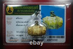 Rare Taphon LP Pak wat bosth BE. 2462. Thai buddha amulet & Card# 1