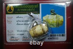 Rare Taphon LP Pak wat bosth BE. 2462. Thai buddha amulet & Card# 1