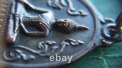 Rare! Thai Amulet Buddha and Three Heads Mythical Elephant Erawan Talisman