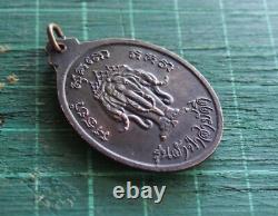 Rare! Thai Amulet Buddha and Three Heads Mythical Elephant Erawan Talisman