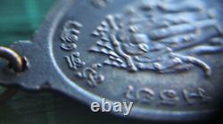 Rare! Thai Amulet Buddha and Three Heads Mythical Elephant Erawan Talisman