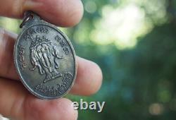 Rare! Thai Amulet Buddha and Three Heads Mythical Elephant Erawan Talisman