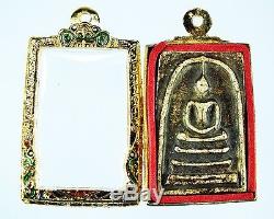 Rare Thai Amulet Phra Somdej Wat Rakang Back Rong Kradan Magic Sacred Buddha Old