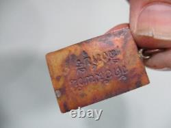 Rare Thai Amulet Talisman Pendant Buddha solid brass or coper signed on back