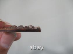 Rare Thai Amulet Talisman Pendant Buddha solid brass or coper signed on back