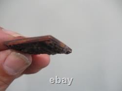 Rare Thai Amulet Talisman Pendant Buddha solid brass or coper signed on back