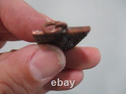 Rare Thai Amulet Talisman Pendant Buddha solid brass or coper signed on back