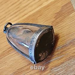 Rare Thai Buddha Amulet Phra Kring Khun Jeen set in old antique silver case