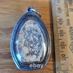 Rare Thai Buddha Amulet Power And Light, In Real Silver Sealed Case