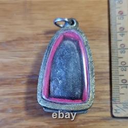 Rare Thai Buddha Phra Prem Amulet, Set In Real Silver Case