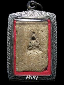 Rare Thai Buddha Somdej Style Powder Amulet Wat Phra Thaen Sila Asana Era