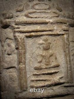 Rare Thai Buddha Somdej Style Powder Amulet Wat Phra Thaen Sila Asana Era