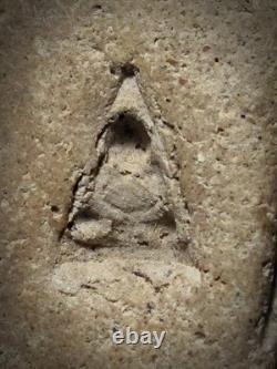 Rare Thai Buddha Somdej Style Powder Amulet Wat Phra Thaen Sila Asana Era