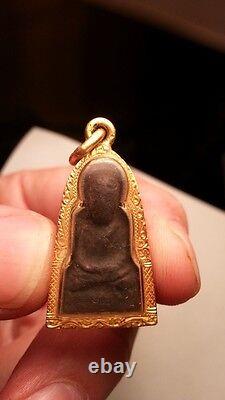 Rare Vintage Phra Luang Pu Thuad Buddha Thai Amulet 22K Wat Chang Hai, Pattani