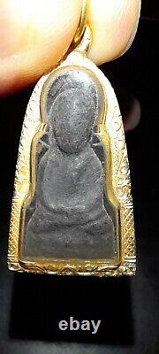 Rare Vintage Phra Luang Pu Thuad Buddha Thai Amulet 22K Wat Chang Hai, Pattani