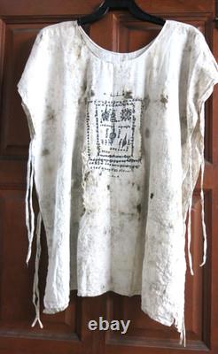 Rare Vintage Thai Yantra Talismanic Yant Shirt Large Over 40 Years Old Original