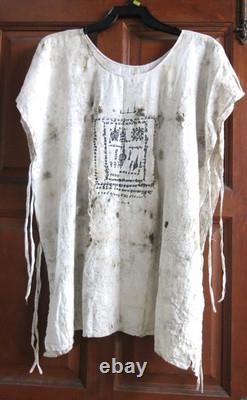 Rare Vintage Thai Yantra Talismanic Yant Shirt Large Over 40 Years Old Original