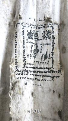 Rare Vintage Thai Yantra Talismanic Yant Shirt Large Over 40 Years Old Original