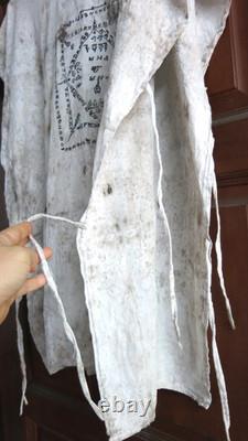 Rare Vintage Thai Yantra Talismanic Yant Shirt Large Over 40 Years Old Original