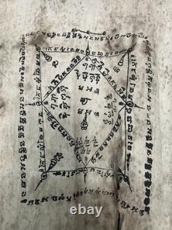 Rare Vintage Thai Yantra Talismanic Yant Shirt Large Over 40 Years Old Original