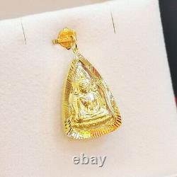 Real 18k gold pendant Chinnarat High Quality Buddha amulet magic Thai charm