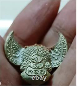 Real Amulet Owl Bird Phaya Nok Thuet Tue LP Chu 9th Batch Thai Buddha Talisman