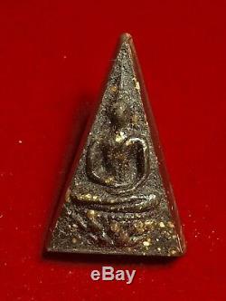 Real Phra Somdej Jitlada For Army Original Box Thai Amulet Buddha Old Necklace