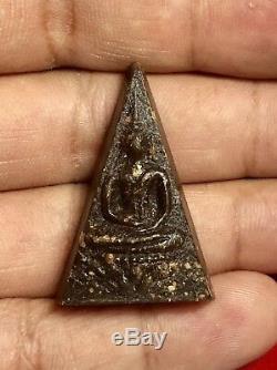 Real Phra Somdej Jitlada For Army Original Box Thai Amulet Buddha Old Necklace