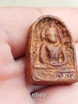Real Phra Sum Kor Kru Kamphaeng Phet Thai Magic Buddha Old Amulet Lucky Talisman