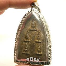 Real Powerful Lp Boon 5 Buddha Visit Heaven Thai Amulet Lucky Rich Love Harmony