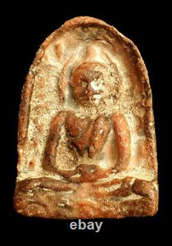 Real Powerful Thai Ancient Amulet Buddha Phra Sum Kor Kru Kamphaeng Lucky Charm
