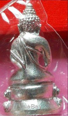Real Silver Beautiful Phra Kring Statue Phra Maha Surasak Thai Buddha Amulet