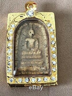 Real Temple Thai Buddha Buddhism Clay AMULET Medallions Charms Pendants (35)