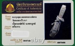 Real Thai Amulet Buddha Takrut Lp Trob Magic Pendant Talisman