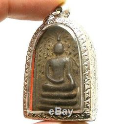 Real Thai Antique Amulet Lp Boon Buddha Blessing Lucky Rich Happy Love Long Life