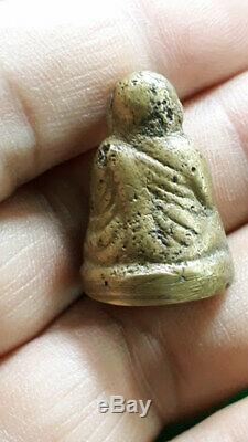 Real Thai Genuine Lp Ngern Amulet For Money Buddha Lucky Talisman Charm Pendant