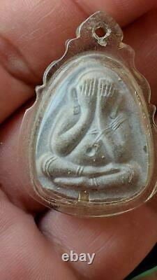 Real Thai Magic Buddha Phra Pidta Amulet LP Toh Wat Pradu Chimplee Talisman