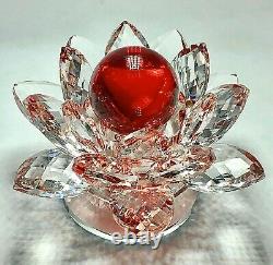 Red Lotus Glass Kaew Naga Eyes Gems Thai Amulet Buddha Talisman Magic Rich Charm